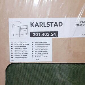 IKEA KARLSTAD Chair COVER Armchair Slipcover Green NEW NOS Discontinued Retired